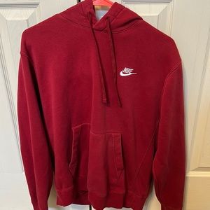 Nike red hoodie